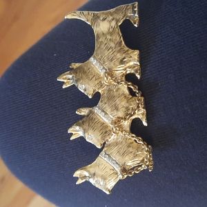 Vintage Scotties brooch